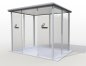 Mobile Preview: Smoking shelter outdoor for 12 people